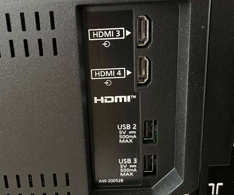 HDMI端子を確認